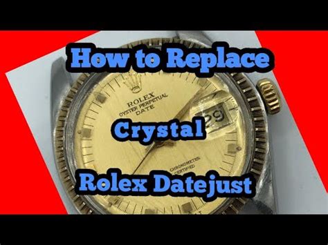 youtube how to replace sapphire crystile on a rolex|sapphire rolex crystal replacement.